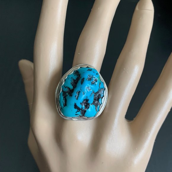 Sterling Turquoise Ring - Picture 2 of 7